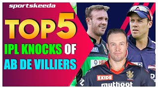 Top 5 matchwinning knocks by AB de Villiers in IPL  RCB  Birthday Special [upl. by Ewald600]