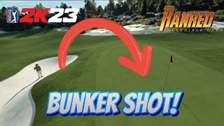 PGA Tour 2K23 bunker shot for eagle [upl. by Bunde]