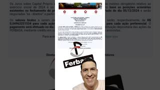 Ferbasa anuncia pagamento de JCPQueroganhardividendos Ferbasa FESA3 FESA4 Dividendos JCP [upl. by Aroled]