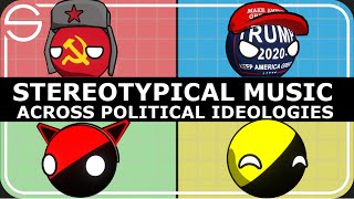 Stereotypical Music across Political Ideologies  Political Compass [upl. by Pudendas]