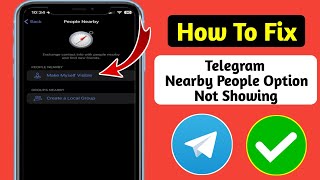 How to Fix Telegram Nearby People Not Showing [upl. by Eceinhoj144]