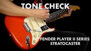 TONE CHECK Fender Player II Stratocaster Demo  Cream City Music [upl. by Ayocal]