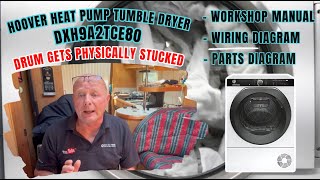 Hoover DXH9A2TCE80 Heat Pump Tumble Dryer Drum Gets Physically Stucked [upl. by Puttergill]