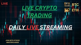 Btc Eth Live Trading  Crypto Live trading in Delta exchange  btc deltaexchangetrading crypto [upl. by Sinnelg722]