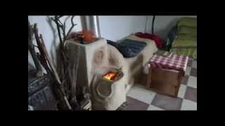 Rocket Stove Mass Heater Ciumara Ranni [upl. by Hplodnar947]