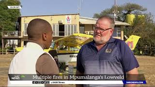 Firefighters on high alert in Mpumalangas Lowveld area Andre Scheepers [upl. by Eeneg]