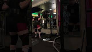 Low bar squat 160kg motivation foryou fyp yt ytshort powerlifting bodybuilding trending [upl. by Gibbon]