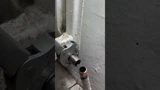 Installing radiator valve👌 asmrsounds totalplumber plumber asmrsounds satisfying [upl. by Ardolino]