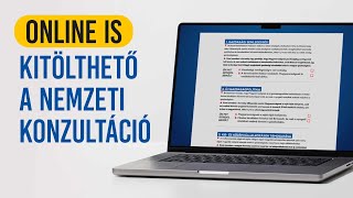 Online is kitölthető a nemzeti konzultáció [upl. by Dedra]