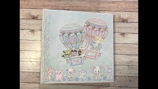 TUTORIAL PART 1 HEARTFELT CREATIONS TENDER MOMENTS 10 X 10 ALBUM SHELLIE GEIGLE JS HOBBIES [upl. by Emse715]