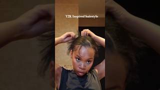 Spiky inspired hairstyle y2kaesthetics shorts fyp naturalhair [upl. by Hannibal]