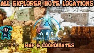 ALL Explorer Note Locations for The Island Ark Survival Ascended [upl. by Joan]