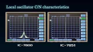 Icom IC 7851 vs IC7800 Local Oscillator CN Characteristics Comparison [upl. by Llireva600]