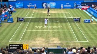 Wawrinka vs Dimitrov Queens cup semi final highlights [upl. by Eendyc]