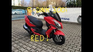 Kymco GDink 300i ABS 2018  Gloss Red Walkaround Details [upl. by Ramedlab]