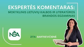 Ekspertės komentaras mokyklinis lietuvių kalbos ir literatūros brandos egzaminas 2024 [upl. by Lellih]