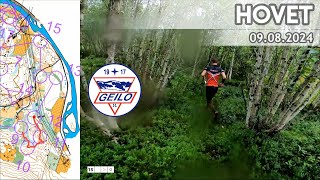 Headcam Orienteering Hovet Buskerud Norway [upl. by Dranoc]