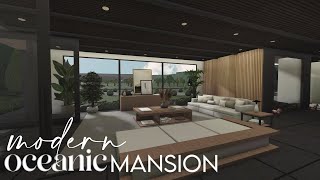 Bloxburg  Modern Oceanic Mansion  House Build [upl. by Crelin]