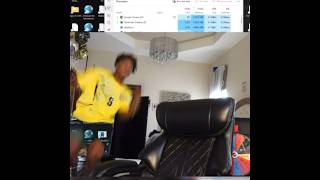 Speed loss wager in Fortnite and breaks his setup😂⚡️ [upl. by Aneehc]