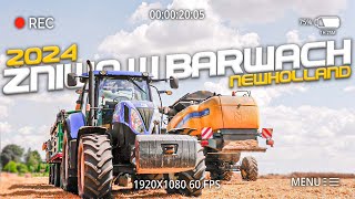 ✩ 🇵🇱 ŻNIWA Z NEWHOLLANDEM 💛 ✩ ŻNIWA PSZENICY 2024 🌿🔥✩ NEW HOLLAND T7210 amp 2X HL8011✩ 🇵🇱 [upl. by Sair599]