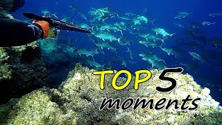 😲TOP 5 moments of double 🎞  Spearfishing the Aegean 🇬🇷 ✔ [upl. by Hendren547]