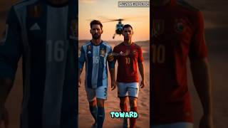 Messi and Ronaldos desert Escape football messi ronaldo [upl. by Anifled12]