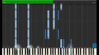 Romeo x Juliet Kimo no iro Sekai Piano Synthesia [upl. by Erialc]