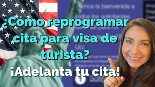 📅🔍¿Cómo reprogramar cita para visa de turista americana [upl. by Sneed850]