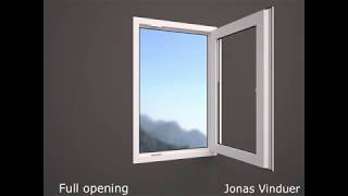 PVC GEALAN inward opening windows  PVC vedlikeholdsfrie vinduer åpning innover [upl. by Areic]