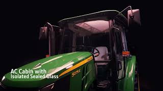 John Deere 5075 E Ac cabin 75 hp tractor review in Hindi VideoBhandar [upl. by Hellman]