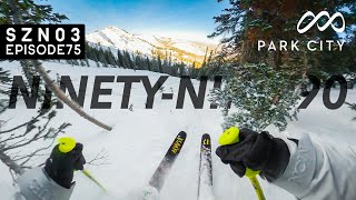 skiing NINETYNINE 90 at CANYONS PARK CITY [upl. by Jempty]