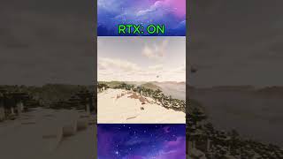 Minecraft with RTX Ray tracing off vs on minecraft rtx raytracing shaders [upl. by Mloclam]