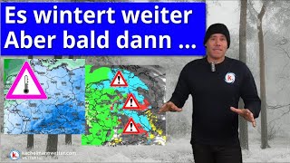 Es wintert weiter Nächste Woche schmuddeliger teils Schnee Regen Glatteis [upl. by Nnair]