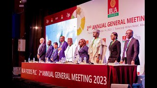 BUA Foods Plc 2nd Annual General Meeting 2023 [upl. by Anitak]