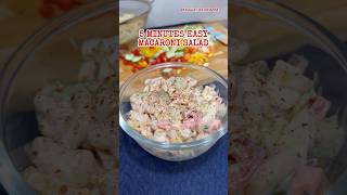 Quick and Easy Macaroni Salad Recipe 😍✨ recipe salad food [upl. by Lednor666]