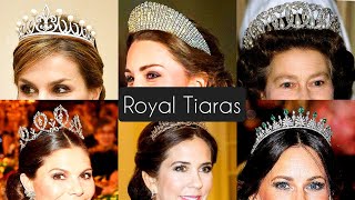 Queen Letizia Queen Elizabethprincess kate middletonprincess sofia Beautiful Tiaras [upl. by Goraud254]