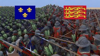 French Halberdiers VS English Spermen  Ultimate Epic Battle Simulator 2 [upl. by Monteith]