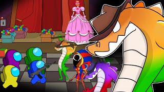 AMONG US in The Amazing Digital Circus 어몽어스 VS Princess Loolilalu Pomni  KDC Toons ANIMATION [upl. by Ahsiener]