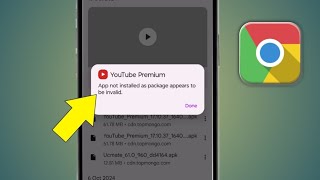 App not installed as package appears to be invalid  Chrome Browser Error  Tech Tube  2024 [upl. by Edorej]