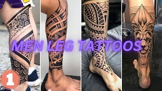 Tattoo Ideas  Leg Tattoo Design Ideas for Men [upl. by Nirmak993]