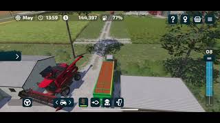 Transporting Sorghum  Farming Simulator 23 [upl. by Imoyn939]