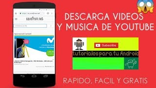 Cómo bajar videos y música de YouTube sin aplicaciones 2019  como bajar música [upl. by Anibas]