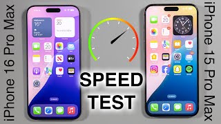 iPhone 16 Pro Max vs iPhone 15 Pro Max SPEED TEST [upl. by Spense341]