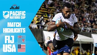 Fijian flair 🔥  Fiji v USA  Match Highlights  Asahi Super Dry Pacific Nations Cup [upl. by Miett]