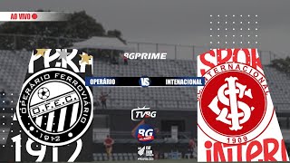 AO VIVO  BGCUP de Futebol Junior  OPERARIO FERROVIARIO X INTERNACIONAL [upl. by Latrena]