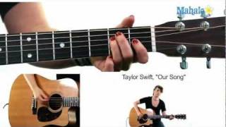 How to Play quotOur Songquot by Taylor Swift on Guitar [upl. by Llib]