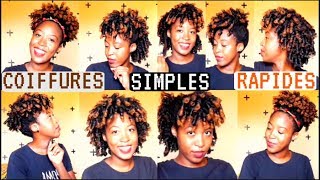 Top 5 coiffures simples en moins de 5 Minutes  TUTO  NATURAL NEEKAVEE [upl. by Cerelly360]