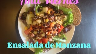 Ensalada de Manzana y nueces  Receta saludable Fácil y Rápida [upl. by Timmy]