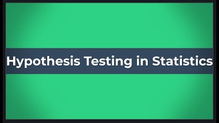 Hypothesis Testing  Theory and Practice SPSS [upl. by Parfitt]