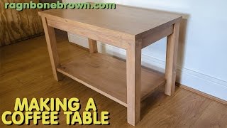 Making a coffee table out of a bed headboard [upl. by Aelat]